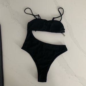 Zaful One Piece Black Swimsuit
